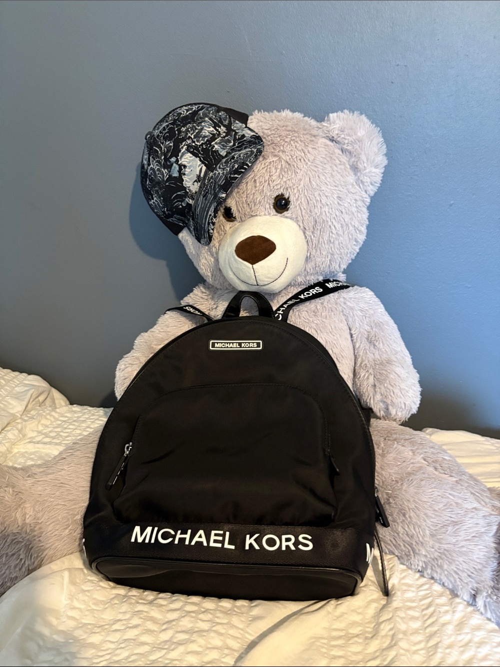 Michael Kors Black Kids Backpack with Bold Logo